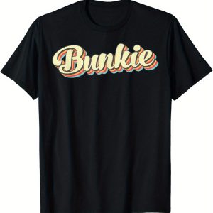 Bunkie TShirt Retro Art Baseball Font Vintage T-Shirt