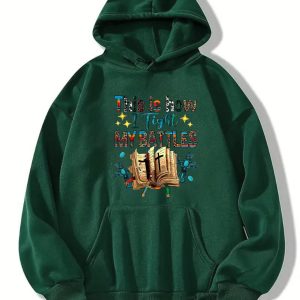 Halloween Theme Print Drawstring Hoodie, Casual Long Sleeve Kangaroo Pocket Hoodie Sweatshirt, Women's Clothing